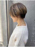 【ANALOGUE】前髪なしハイライトショートカット