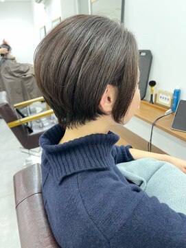 ランプ(Lamp) 【白髪染め可】ボブショート ビフォアー&アフター/白髪ぼかし