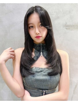 ロンドイディールバンダイ 新潟万代(Lond ideal) ウェットヘアレイヤーカット×縮毛矯正韓国×新潟万代