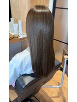 マナヘアー 倉敷(Mana Hair)&nbsp;透明感オリーブベージュブリーチなし髪質改善カラー