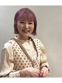 ラベンダーピンク/ぷつっとボブ