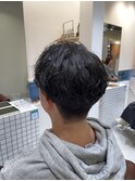マッシュ×癖毛