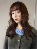 レイヤーカット ラベンダーカラー レイヤーパーマ