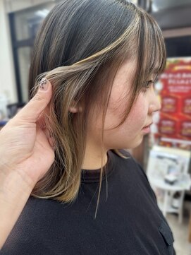 アンジュ 篠ノ井店(ange) 20代30代40代50代ベージュインナーカラー