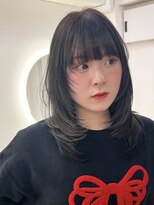 メルバイグラフ 梅田(mel by GRAFF)&nbsp;ミディアムレイヤー/韓国ボブ／髪質改善/顔まわり/ブリ ーチなし