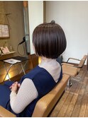 丸みショートボブスタイル