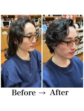 ヨシザワインク ハコザキ 水天宮前 日本橋人形町(YOSHIZAWA Inc.HAKOZAKI) グランジパーマ/スタイルチェンジ/モテ髪/ミニウルフ/ビジネス