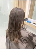 クラゲヘアー#アプリコットオレンジ#マロンベージュエンドカラー