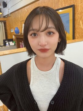 ポーチバイハニー オモテサンドウ(PORCH by HONEY omotesando) 簡単スタイリング 外ハネボブ オリーブグレージュ 髪質改善2