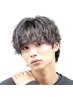 【メンズ】メンズカット＋メンズパーマ＋メンズ眉質改善＋炭酸泉Spa