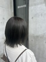 ヘアサロン レゴリス(hair salon REGOLITH)&nbsp;くびれボブ×ダークグリーン