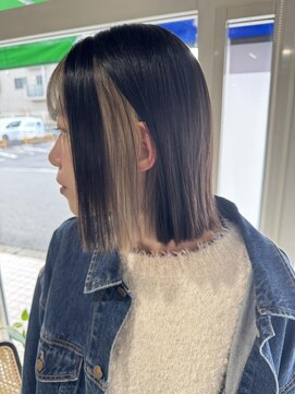 ミルクティーベージュインナーカラー