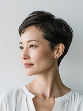 ビフィーノ リルネ(Bifino Rilune) 黒髪/クラゲヘアー/オリーブグレー/小顔/ココアベージュ/川西