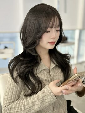 アイシー 表参道(ICY) オリーブグレージュ透明感カラー/韓国風巻き