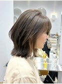 【Tierra美侑】ブリーチなしカラーで透明感オリーブカラー