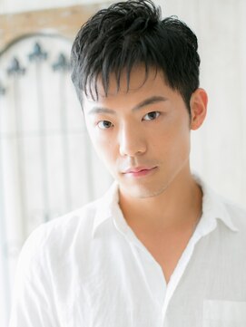 モッズヘア メン 南越谷南口店(mod's hair men) 30代40代アッシュブラック短髪刈り上げメンズショートZ南越谷