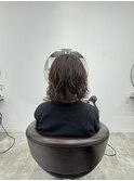 抜け感ゆるウェーブ×ナチュラル外ハネボブ