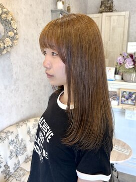 ディーヴァヘアーエズ(DIVA hair Eze) 顔周りレイヤー ブラウンベージュ/ブリーチなしカラー