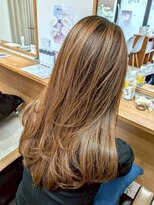 ティーシースペース 元住吉店(T.C.SPACE) レイヤーカット×酸性ストレートで叶える韓国風ナチュラルヘア