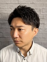 グレイスフルバーバー 新宿パークタワー店&nbsp;新宿理容室でメンズパーマ×束間ビジネスショート