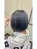 シルバーアッシュ ミニボブ