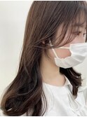 小顔見せおくれ毛＊顔まわり　似合わせカット　横浜　韓国風