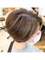 アグ ヘアー フォンテ 大泉学園店(Agu hair fonte) ショートスタイルにハイライトは相性◎