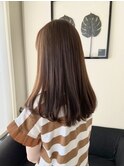 ロング×キャメルベージュ
