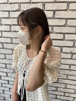 パトゥ 烏丸(patou)&nbsp;ホワイトベージュイヤリングカラー　髪質改善【岡田優里】