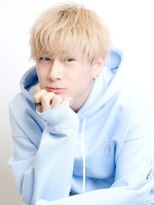 ゴールドシブヤ(GOALD SHIBUYA)&nbsp;ブリーチダブルカラーハイトーンナチュラルマッシュ刈り上げ束感