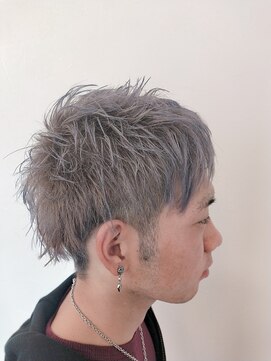 ヘアカラーファクトリー 原口☆2ブロックショート×グレーアッシュ☆福岡久留米