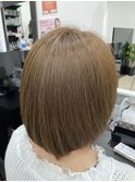 オーガニックカラー全体染め+うるツヤ髪質改善トリートメント☆