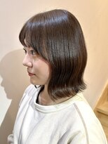 レリコ ニド(Relico-nid)&nbsp;10代20代30代大人可愛い×ナチュラルボブ×グレーベージュ