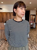アンドファインヘアービューティー(AND FINE hair beauty)&nbsp;ぷつっとボブ×オレンジブラウン