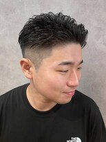 メンズココ 清澄白河店(MENS COCO)&nbsp;ビジネスショートオールバックフェードツーブロック刈り上げ