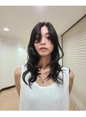 ダークグレージュ×レイヤーカット