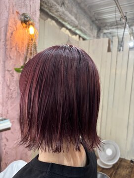 ロッソバイアルター 鎌取(ROSSO by aL-ter) [ピンクレッドカラー/外ハネ/ハイトーン]石橋