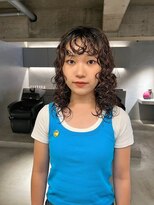 リール(rire)&nbsp;rireイメチェン前髪アンブレラカラーこなれミディウェーブパーマ