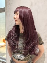 ローエ バイ デコ(Rohe by DECO)&nbsp;【廣川】レイヤーカット/ロングレイヤー/ボルドーカラー