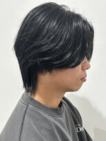 ヒュイル バイ ニアウ(Hwyl by Niau) メンズマッシュセンターパートスパイラルパーマニュアンスパーマ