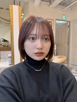 ロンドアベニール 北千住(Lond avenir)&nbsp;ウェーブミディアムメルティカラー×ブリーチなしボブ韓国北千住