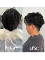 ガルボヘアー 桟橋店(garbo hair)&nbsp;メンズ パーマ ツイストスパイラル イメチェン