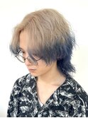 福井/メンズ/ルーツカラー/ブルー/ホワイトミルクティー