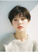 やわらか丸みショートボブ