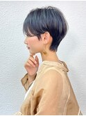 前髪長め大人小顔ショート30代40代50代　藤沢