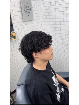 ウォークヘアー 波巻きパーマ