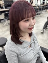 ガーデントウキョウ(GARDEN Tokyo)&nbsp;ピンクラベンダー/ミディアムヘア/前髪カット