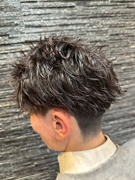 ヒロギンザ 銀座一丁目店(HIRO GINZA) 波巻きスパイラルパーマ×ツーブロック/メンズ/ニュアンスパーマ