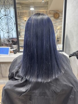 シエル 立川店(CIEL) 【CIEL×久光】ネイビーブルーロング