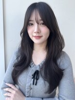 バイオレット ヨコハマ(Violet Yokohama)&nbsp;髪質改善ロングレイヤーカットココアブラウン2wayバングKA-122